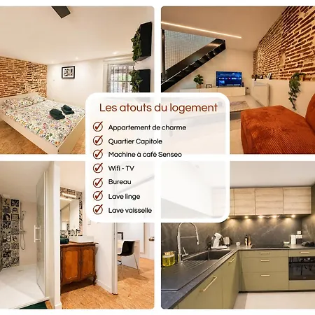 Taur Duplex  Charme - Centre - Linge Fourni Toulouse